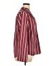 Unbranded Stripes Burgundy Long Sleeve Blouse Size XL - photo 4