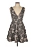 Bailey Blue Paisley Gray Cocktail Dress Size L - photo 1