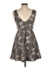 Bailey Blue Paisley Gray Cocktail Dress Size L - photo 2
