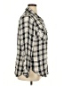Jessica Simpson Plaid Gray 3/4 Sleeve Button-Down Shirt Size 1X - photo 4