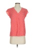 Anne Carson 100% Rayon Red Short Sleeve Blouse Size S - photo 1
