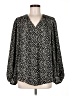 Unbranded 100% Polyester Black Long Sleeve Blouse Size 6 - photo 1