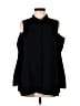 Alfani Black Sleeveless Button-Down Shirt Size 8 - photo 1