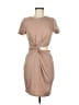 Assorted Brands Solid Tan Casual Dress Size 6 - photo 1