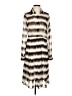 BCBGMAXAZRIA 100% Polyester Print Brown Casual Dress Size 2 - photo 1