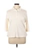 Cherokee Ivory Long Sleeve Polo Size XL - photo 1