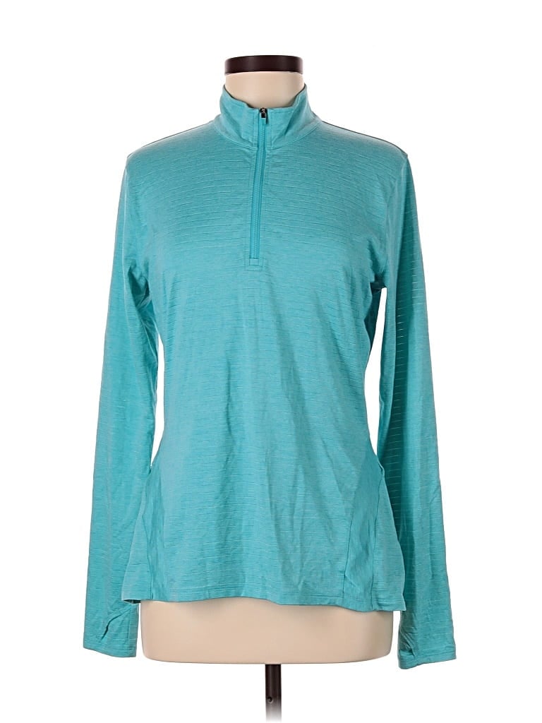 Pre-owned Slazenger Long Sleeve T-shirt In Blue