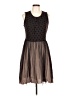 Julienne W. Stars Brown Cocktail Dress Size L - photo 1