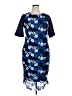 ELOQUII 100% Polyester Blue Cocktail Dress Size 14 - photo 1