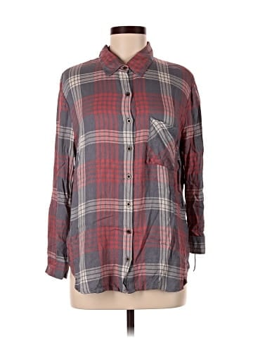 Faded Glory Long Sleeve Button-Down Shirt (view 1)