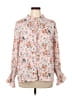 Unbranded Floral Pink Long Sleeve Blouse Size XL - photo 1