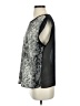 W118 by Walter Baker 100% Polyester Silver Sleeveless Blouse Size S - photo 5