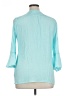 Kim Rogers Teal 3/4 Sleeve Button-Down Shirt Size XL - photo 2