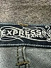 Express Jeans Color Block Green Jeggings Size 6 - photo 7