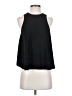 T by Alexander Wang 100% Polyester Solid Black Sleeveless Blouse Size 0 - photo 1