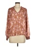 MNG Brown Long Sleeve Blouse Size 6 - photo 1