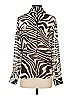 MICHAEL Michael Kors Animal Print Brown Long Sleeve Blouse Size S - photo 2