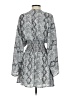 Pink Lily 100% Polyester Paisley Gray Casual Dress Size S - photo 2