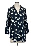 CAbi 100% Polyester Blue 3/4 Sleeve Blouse Size XS - photo 1