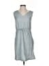Ascend Stripes Gray Casual Dress Size XS - photo 1