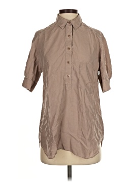 Minnie Rose Short Sleeve Silk Top