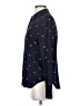 Rails 100% Rayon Hearts Blue Black Long Sleeve Blouse Size XS - photo 5