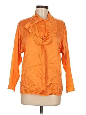 St. John Long Sleeve Silk Top (view 1)