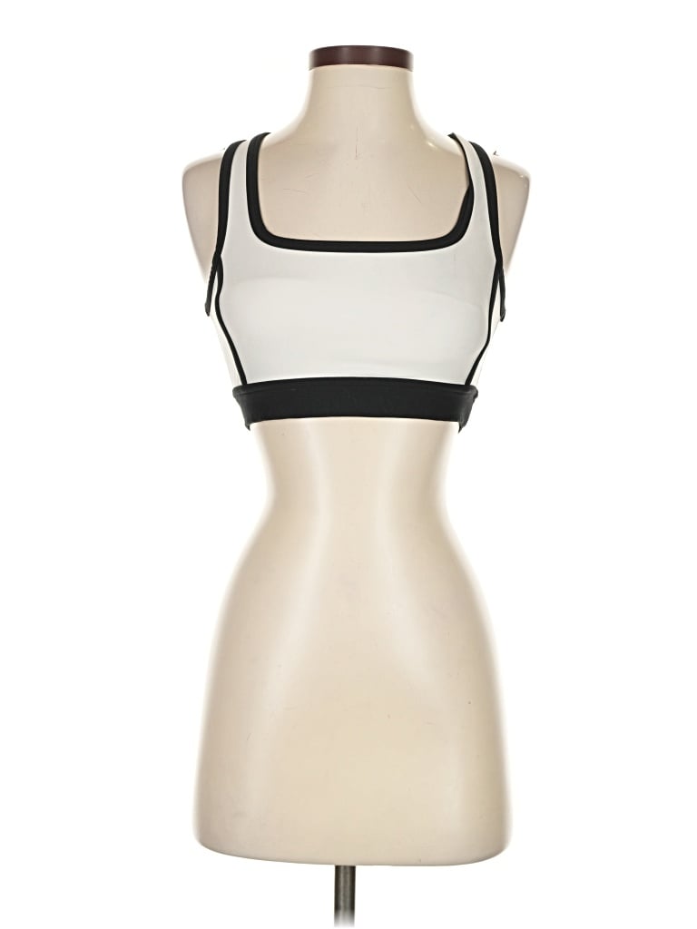 Pre-owned Ypb Tank Top Ivory Strapless Neckline Tops In White