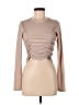 Missguided 100% Polyester Tan Long Sleeve Top Size 8 - photo 1
