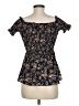 Shein Black Short Sleeve Blouse Size 8 - 10 - photo 2