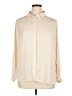 H&M 100% Polyester Solid Ivory Long Sleeve Blouse Size 14 - photo 1