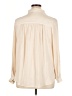 H&M 100% Polyester Solid Ivory Long Sleeve Blouse Size 14 - photo 2