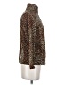 Lands' End 100% Polyester Animal Print Brown Cardigan Size XS - photo 4