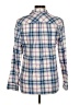 Talbots Plaid Blue Long Sleeve Button-Down Shirt Size M - photo 2