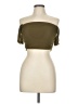 Shein Green Short Sleeve Top Size M - photo 1