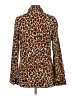 Unbranded Animal Print Brown Long Sleeve Blouse Size L - photo 2