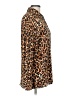 Unbranded Animal Print Brown Long Sleeve Blouse Size L - photo 4