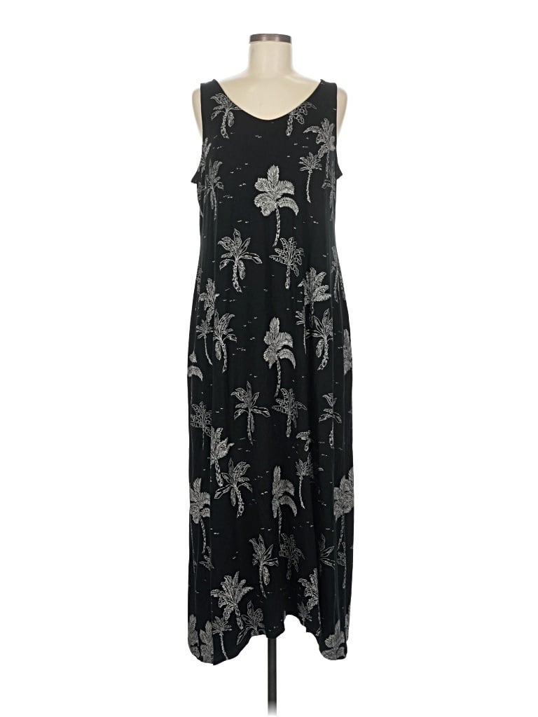 Pre-owned Jjill Casual Dress In Black