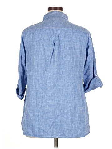 Talbots 3/4 Sleeve Button-Down Shirt (view 2)