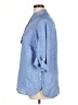 Talbots 100% Linen Blue 3/4 Sleeve Button-Down Shirt Size 0X - photo 5