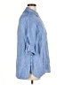 Talbots 100% Linen Blue 3/4 Sleeve Button-Down Shirt Size 0X - photo 4