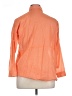 Koret Color Block Orange 3/4 Sleeve Button-Down Shirt Size XL (estimated) - photo 2