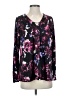 NY Collection Black Long Sleeve Blouse Size S - photo 1