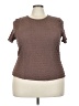 Torrid Brown Short Sleeve Top Size 3X (3) - photo 1