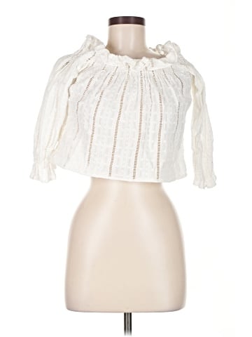 Ecru 3/4 Sleeve Blouse (view 1)