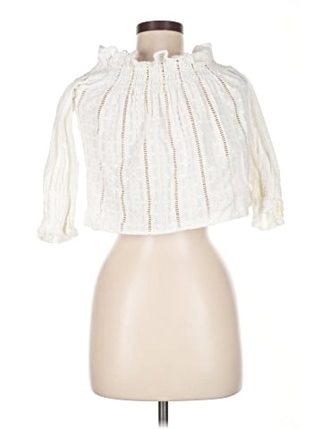 Ecru 3/4 Sleeve Blouse (view 2)