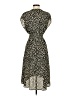 Max Studio 100% Polyester Animal Print Black Casual Dress Size XS - photo 2