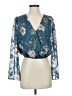 ASTR The Label 100% Polyester Teal 3/4 Sleeve Blouse Size XS - photo 1