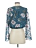 ASTR The Label 100% Polyester Teal 3/4 Sleeve Blouse Size XS - photo 2