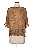 MICHAEL Michael Kors 100% Polyester Brown 3/4 Sleeve Top Size S - photo 1